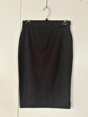 Black Midi Pencil Skirt